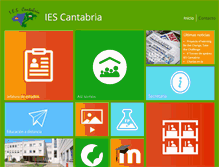 Tablet Screenshot of iescantabria.com